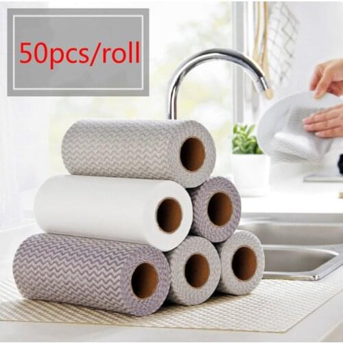 Wholesale 50PCs Anti-grease Wiping Rags Kitchen Super Absorbent Microfiber Cleaning Cloth Home Washing Dish Kitchen Cleaning