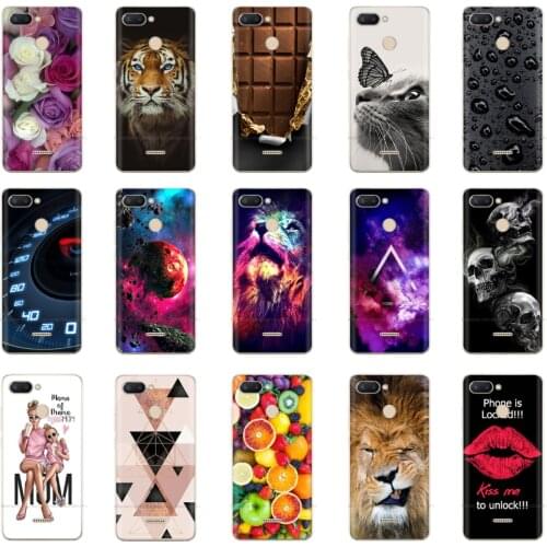 Silicone Case for Xiaomi Redmi 6 Case Soft Tpu Phone Back Cover for Xiaomi Redmi 6A 6 Pro Redmi6 Cases Bumper Protective Shell