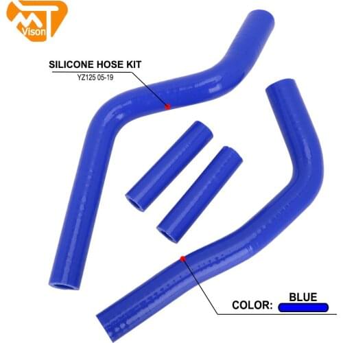 Motorcycle Engine Silicone Radiator Coolant Hose For YAMAHA YZ125 YZ 125 2005-2021
