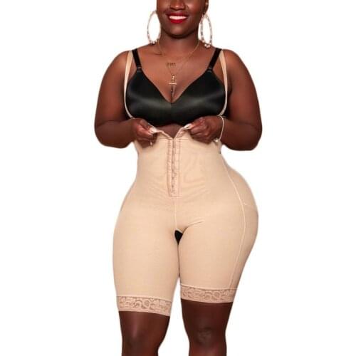 Postpartum Repair Shapewear High Compression Slimming Fajas With Hook And Eye Front Closure Shaper Tummy Control Waist Trainer