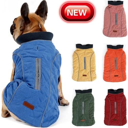 Winter Warm Pet Vest Jacket Windproof Pets Dog Padded Coat Pure Color Cozy Soft Vest Clothes for Chihuahua French Bulldog Outfi