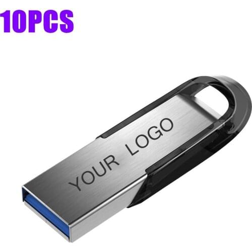 10PCS USB Flash drives 3.0 Disk Pendrive Memory Stick 128GB 64GB 32GB Storage Device USB 3.0 Flash Drive Disk Free customization