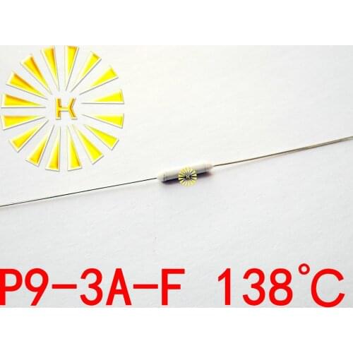 100% Original P9-3A-F 138 degree Thermal-Links 3A 250V Resistance Temperature Fuse x 500PCS