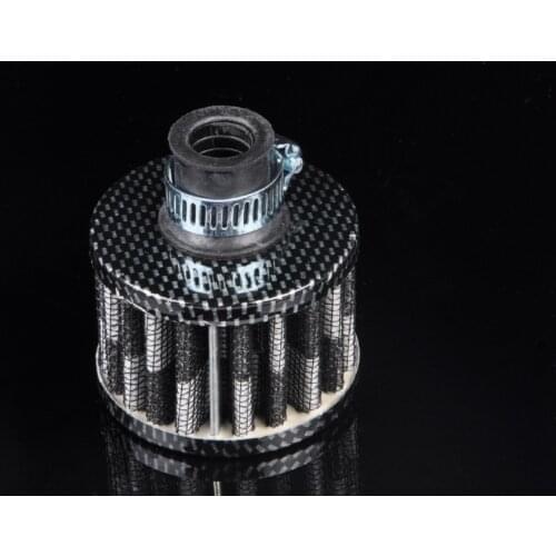 12mm CARBON Fiber OIL AIR INTAKE CRANKCASE VENT VALVE COVER BREATHER FILTER[QPL147]