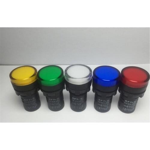 20pcs Mixed group of 220VAC 16mm LED Power Indicator Signal Light