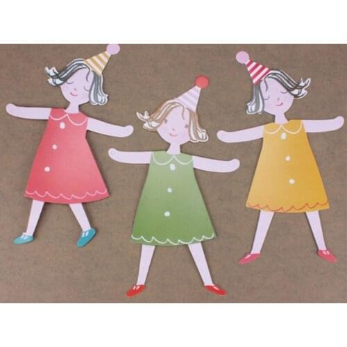 50sets/lot DIY Birthday Decoration Happy Family Baby Shower Boy girl and dog hand in hand flag Banner Birthday Supplies