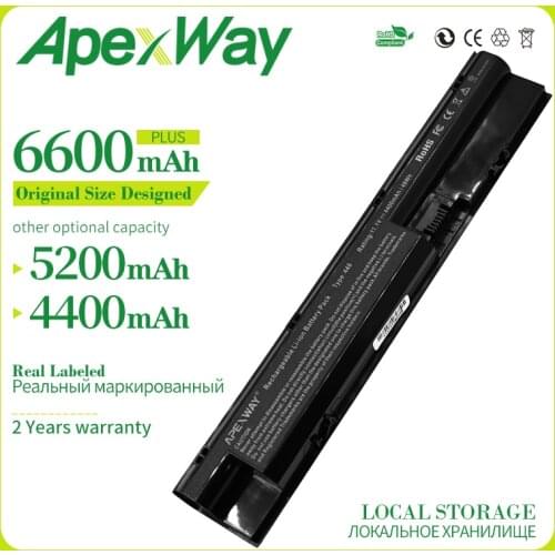 Apexway 6 Cells Laptop Battery For HP ProBook 440 445 450 455 470 G0 G1 HSTNN-W98C HSTNN-W99C HSTNN-YB4J FP06 FP09