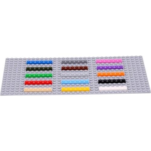 Factory Price 100pcs/lot Building Blocks Spare Parts 1X6 Brick DIY play Logo Blocks Parts Access accept Dropshipper