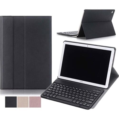 Bluetooth Keyboard Case for Huawei MediaPad M5 Pro M5 10.8 inch CMR-W09/AL09 Leather Stand Case Tablet Wireless Keyboard Cover