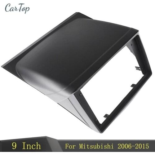 9 Inch Car Radio Fascia Dash Mount Kit DVD GPS Mp5 Plastic Fascia Panel Frame For Mitsubishi Pajero Sport L200 Triton 2006-2015
