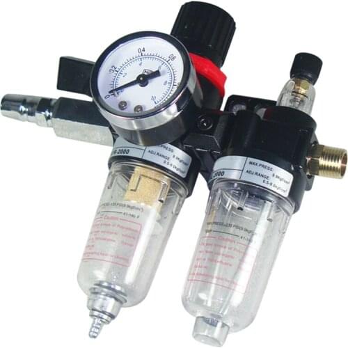 Oil Water Separator 1/4 Inch AFC2000 Air Source Treatment Filters Compressor Filter Regulator Air Filter Tool