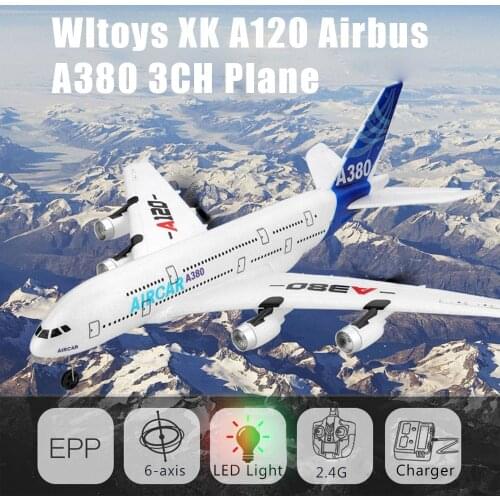 Wltoys XK A120 Airbus A380 Model Plane 3CH EPP 2.4G Remote Control Airplane Fixed-wing RTF Toy