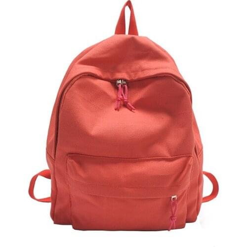 Fashion Cavans women backpack casual literature style solid preppy leather Black Backpacks Ladies Backpack-30