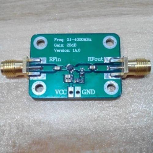 0.1-4000 MHz 20dB LNA Noise LNA RF amplifier Module FM Radio HF VHF / UHF