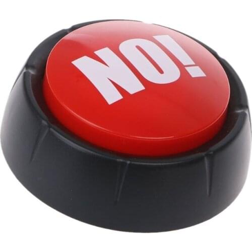 Y55B Novelty Big Red NO Button No Sound Button Desktop Sound Toy Great For Parents Co-Workers Gag Joke