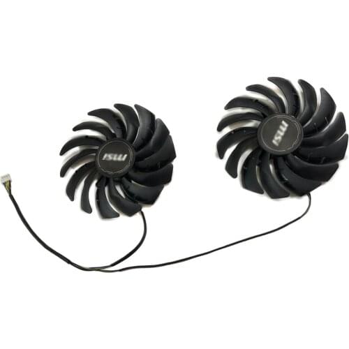 2pcs/Set PLD10010S12HH GPU Cooler PLD10010B12HH Video Card Cooling Fan For MSI RX 5700 XT GAMING X Graphics Cooling