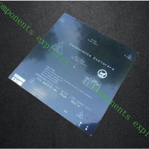 MK2A Heated Bed 310*310*3mm with 300*300*3mm Glass for HyperCube Evolution