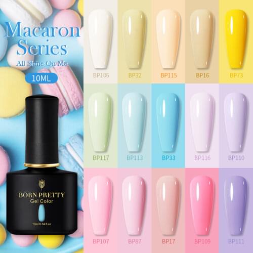 BORN PRETTY Gel Nail Polish 105 Hot Colors Gel Polish For Nails 10ml Soak Off UV LED Semi-permanent Brown Gel Varnish
