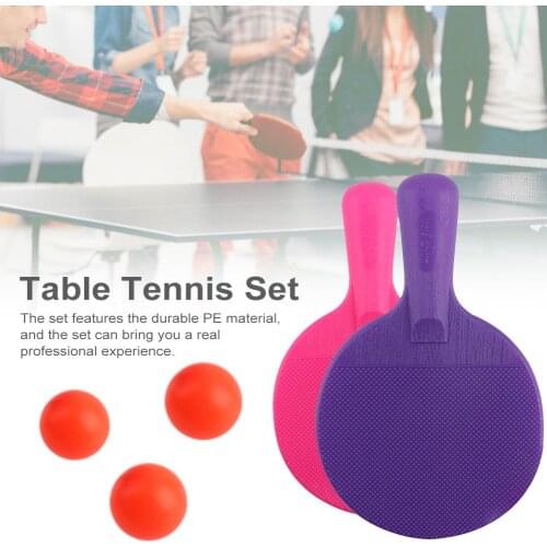 Indoor Portable Mini Table Tennis Racket Plastic Table Tennis Sports Toy Set Childrens Racket Toy Birthday Gift