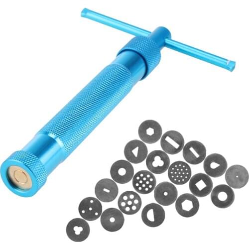 DIY Craft Pottery Clay Extruder Creative Fondant Cake Slime Pastry Gun Modeling Tool Home Durable Sugar Paste Rotary Extruder