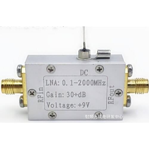 Radio Frequency Broadband Amplifier Low Noise Amplifier LNA0.1-2000MHz Gain 30dB