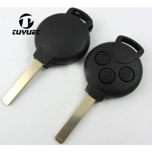3 Buttons Replacement Remote Key Shell for Benz Smart Fortwo Car Key Blanks