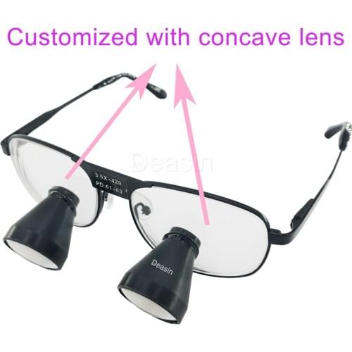 TTL dental loupes surgical Loupes binocualrs loupes 2.5X with Titanium alloys Frames