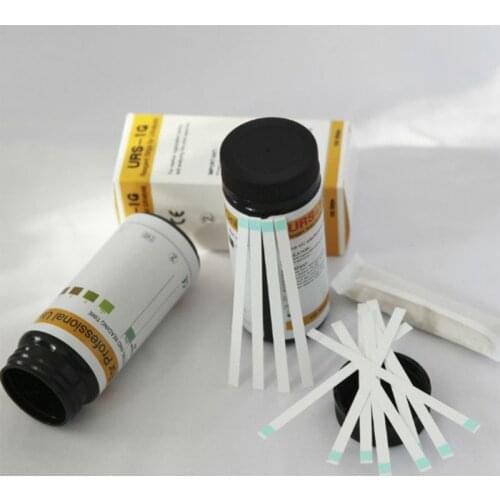 100 strips URS-1G Glucose Urine Test Strip Reagent Strip For Urinalysis With Anti-VC Interference Ability