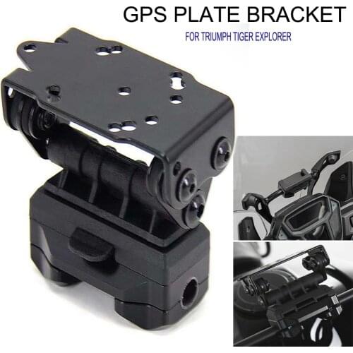 12mm Navigation GPS Plate Bracket Adapt Holder For Triumph Bonneville T100 T120 Bobber