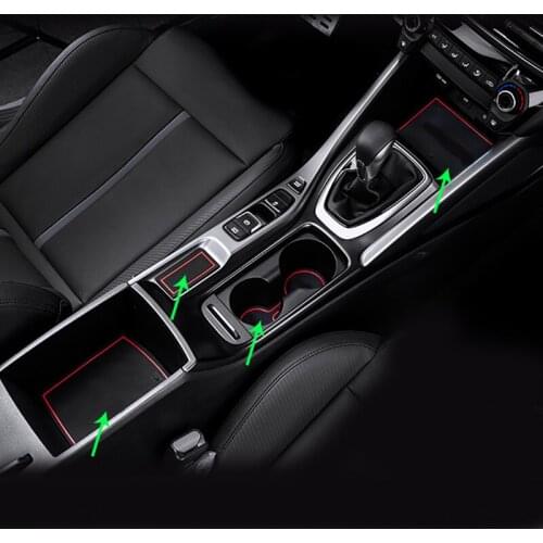 14pcs for HYUNDAI LA FESTA 2019 Non-slip Shock absorption Gate grooved pad Anti Dirt Cup groove gasket decorate