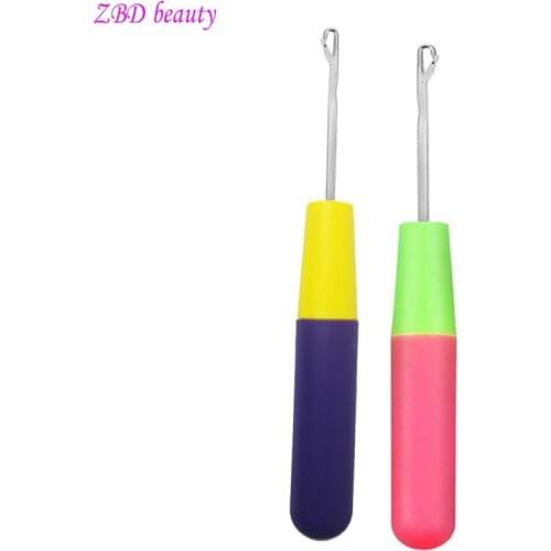 2pcs Hook Needle Hair Weaving Or Braiding Needle Knitting Or Crochet Needles For Jumbo Braiding Or Other Needlework