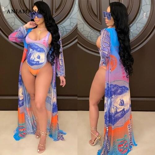 ANJAMANOR Transparent Swimwear