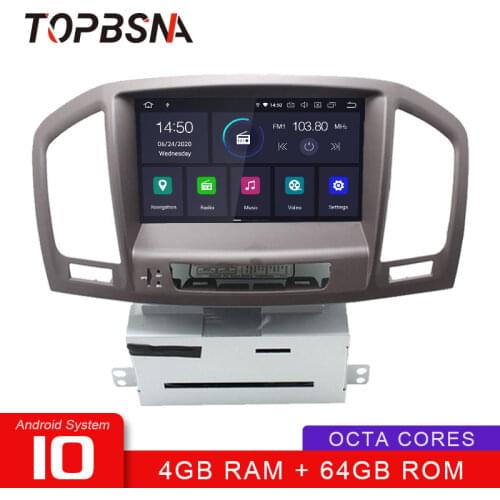 TOPBSNA Android 10 Car DVD Player For Opel Vauxhall INSIGNIA 2008 2009 2010 2011 WIFI Multimedia GPS Stereo 2 Din Car Radio Auto