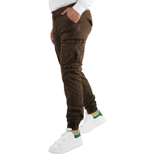 Man Cargo pants winter side pockets mud
