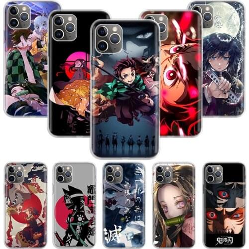 Kamado Nezuko Kimetsu no Yaiba Demon Case for Apple iphone 11 12 Mini Pro XS Max XR X 7 8 6 6S Plus 5 5S SE 10 Ten Gift Cover Co