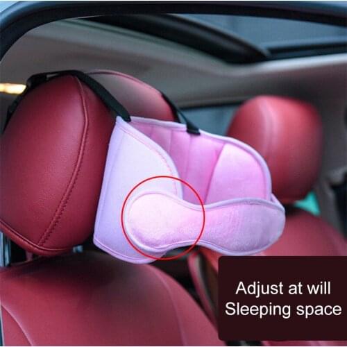 Child Pillow Baby Head Fixed Sleep Pillow Adjustable Child Car Seat Head Support Neck Safety Protection Cushion Travel Headrest