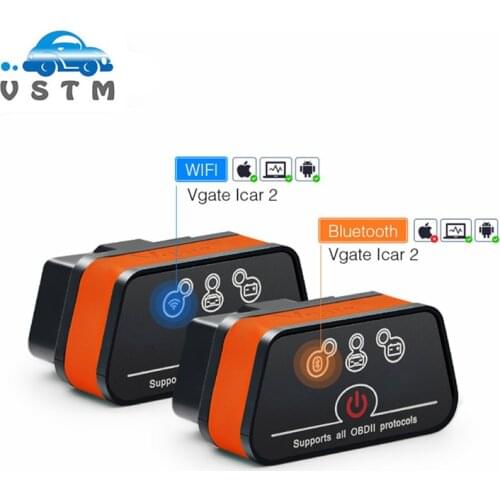 Vgate iCar2 ELM327 Wifi/Bluetooth OBD2 Diagnostic Tool for IOS /Android/PC icar 2 Bluetooth wifi ELM 327 OBDII Code Reader