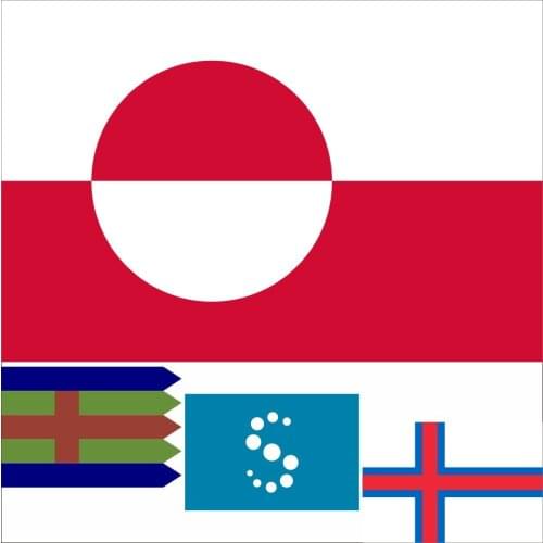 Denmark Greenland Faroe Islands Flag 3x5ft 90x150cm Other in the Kingdom Of De Flag