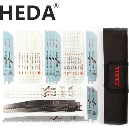 HEDA 32PCS/SET Saw Blades for Wood Metal Cutting Saw Blade Reciprocating Saw Blade Jig saw blade Power Tool Accessories