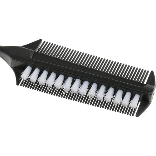 Salon Hair Tinting Tool Coloring Comb Hair Tint Dyeing Brush Tip End Black