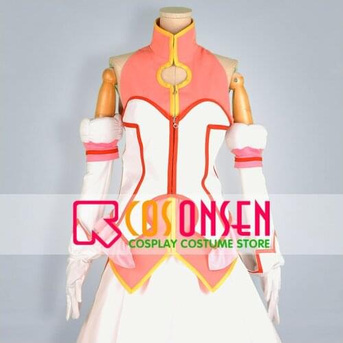 COSPLAYONSEN Anime Dog Days Millhiore Firianno Biscotti Millhi Cosplay Costume White Pink Color