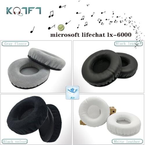 KQTFT flannel 1 Pair of Replacement Ear Pads for microsoft lifechat lx-6000 Headset EarPads Earmuff Cover Cushion Cups