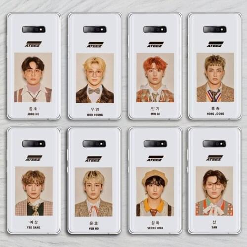 Ateez Kpop cool Fashion Phone Cases Transparent for Samsung A71 S9 10 20 HUAWEI p30 40 honor 10i 8x xiaomi note 8 Pro 10t 11