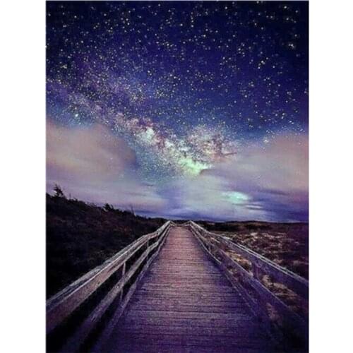 Square Round Diamond Painting 5D DIY Diamond Painting Cross Stitch Mosaic Starry Sky Picture Home Decoration Gift WG2355