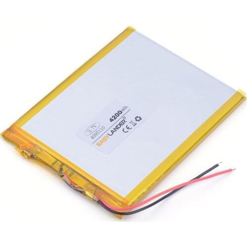 3.7 V high capacity polymer lithium battery 4095110 4200 mah sun N70 7 inch tablet battery video game PAQ MID