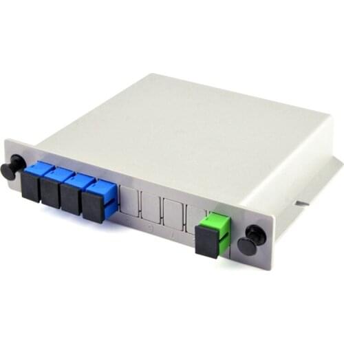 Lot Fiber Splitter SC UPC 1X4 Fiber Optic FTTH Cassette Box Optical Coupler SC UPC PLC Fiber Splitter Box
