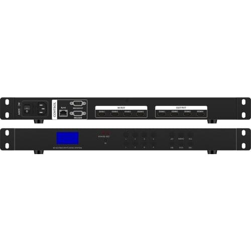 HDMI Matrix HDMI Switch 4X4 splitter switcher HDMI 1.3 1080P/60Hz HDCP 1.2 HDR HDMI 4 in 4 out with IR Controlfor UHD