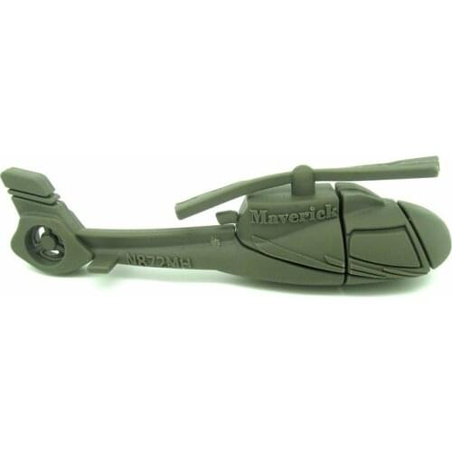 Mini cartoon Comanche helicopter usb flash drive disk plane memory stick pendrive Pen drive personalizado gift 4gb 8gb 16gb 32gb