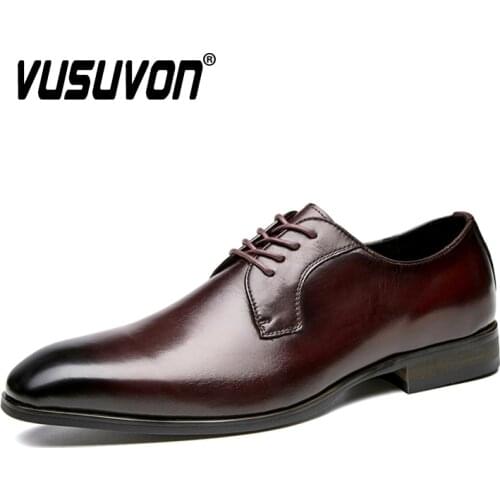 Handmade Men Shoes Genuine Cow Leather Formal Shoes Gentleman Dress Business Luxury Cowhide Wedding Suits Shoes Men Classic