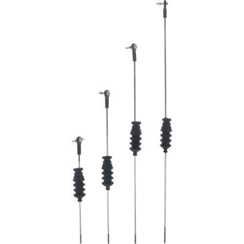 RC Model Boat Push Rod Kit Include M2 Rod End +Rubber Bellows Seals+M2 Pull Rod